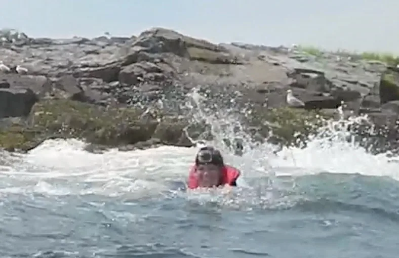 gopro on my head wipeout