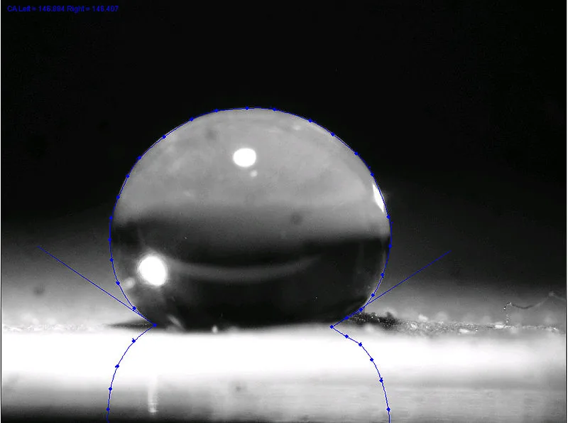 water drop hydrophobia