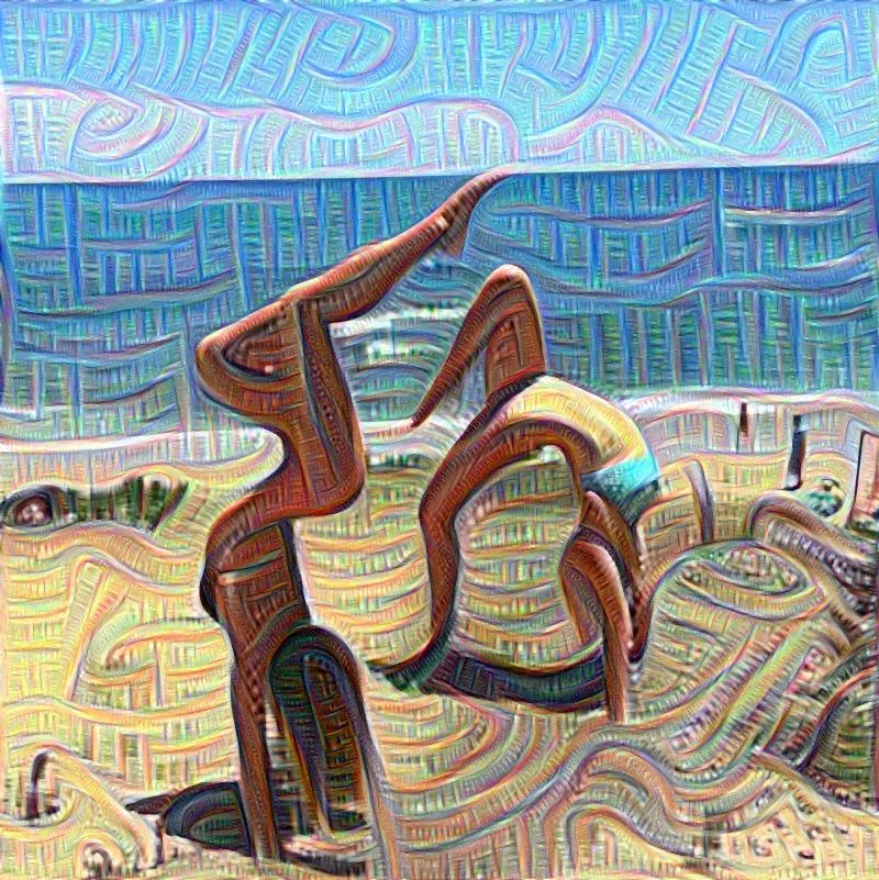 deep dream, AI, instagram, yoga